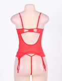 New Plus Size Lace Teddy With A Front Keyhole