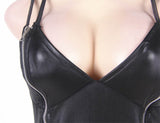 Black Sexy Leather Dress