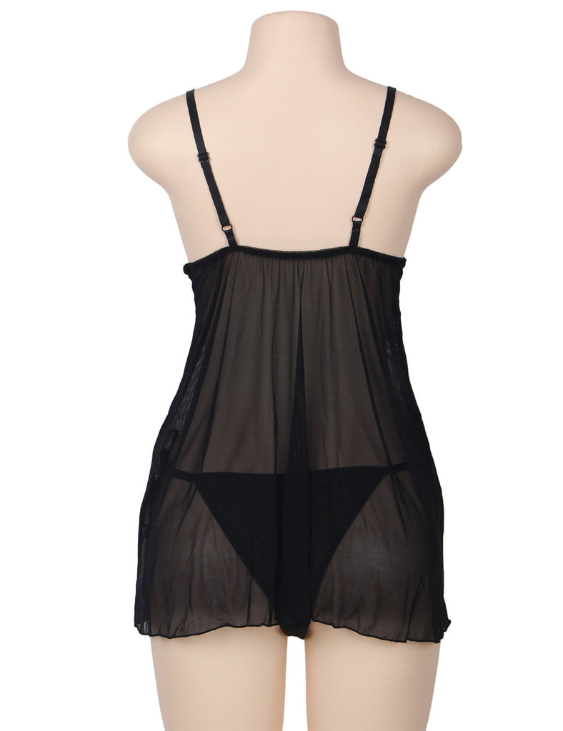 Multi-fibre Elegant Fly-away Babydoll