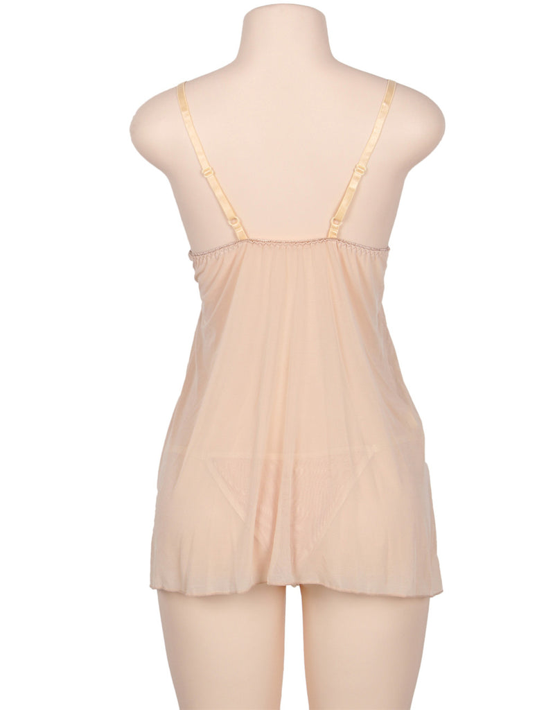 Multi-fibre Elegant Fly-away Babydoll
