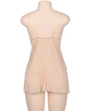 Multi-fibre Elegant Fly-away Babydoll