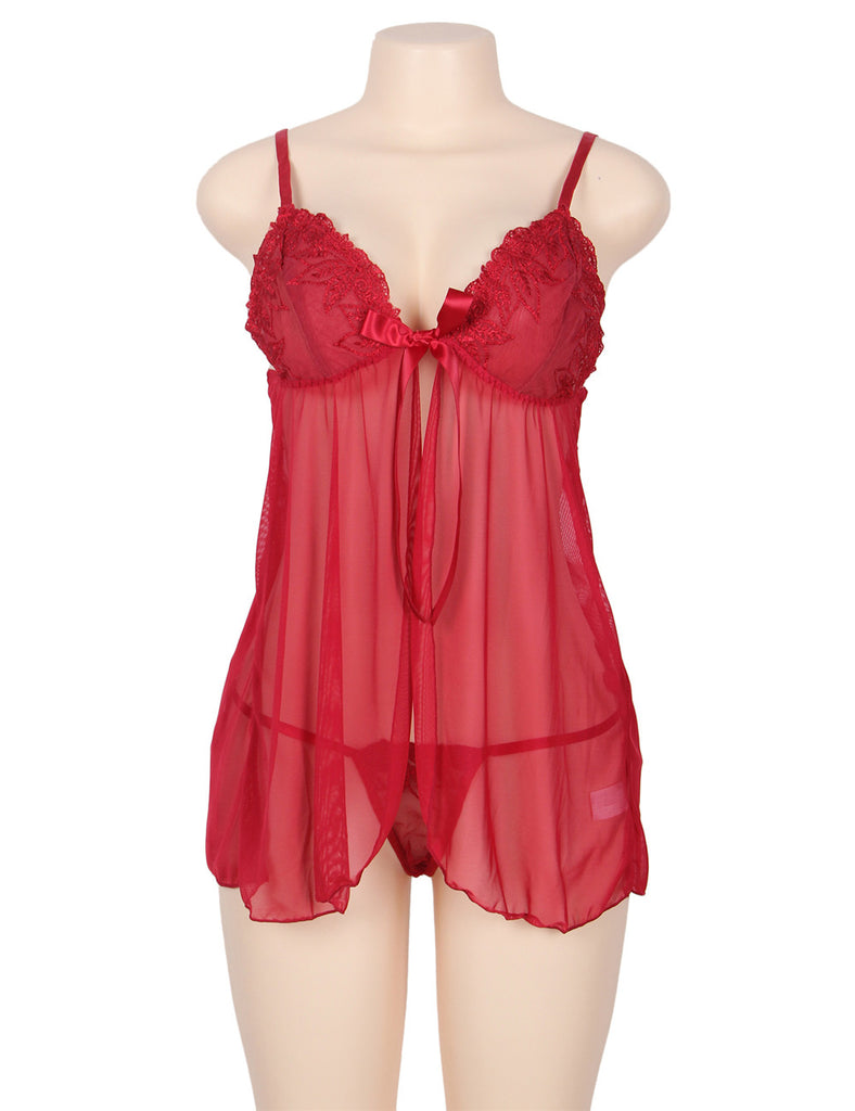 Multi-fibre Elegant Fly-away Babydoll