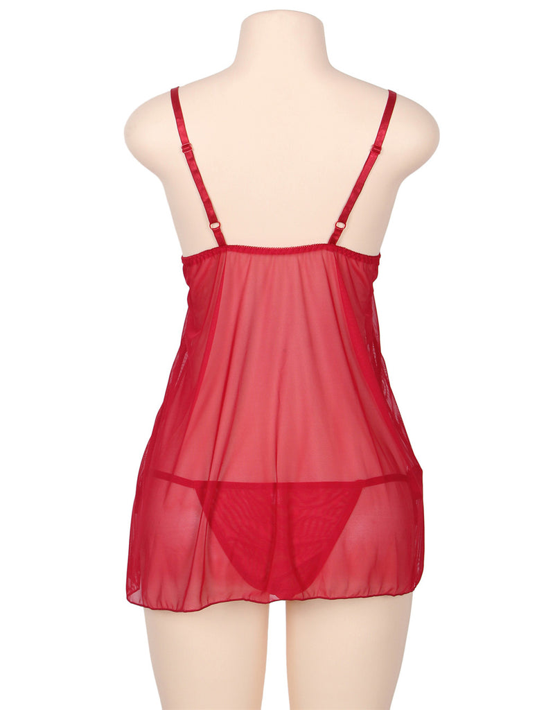 Multi-fibre Elegant Fly-away Babydoll