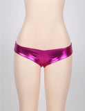 Sexy Rosy and Blue and Silver Metallic Shorts