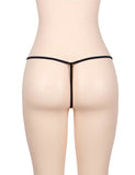 Delicate Crotchless White Floral Lace String