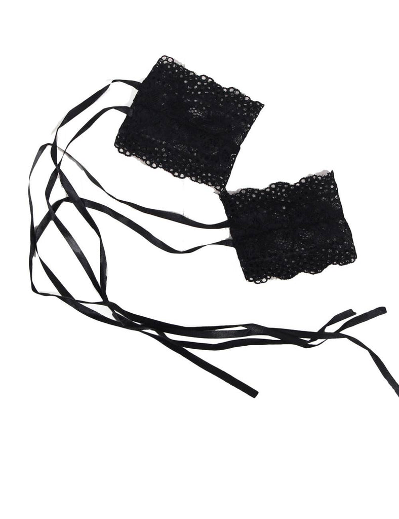 Love Affair Black Scalloped Lace Teddy Lingerie