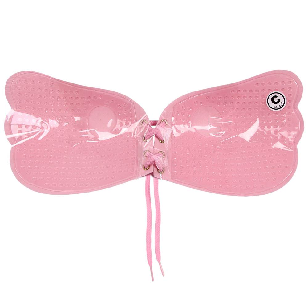 New Strapless Self Adhesive Silicone Invisible Blue Push-up Bra