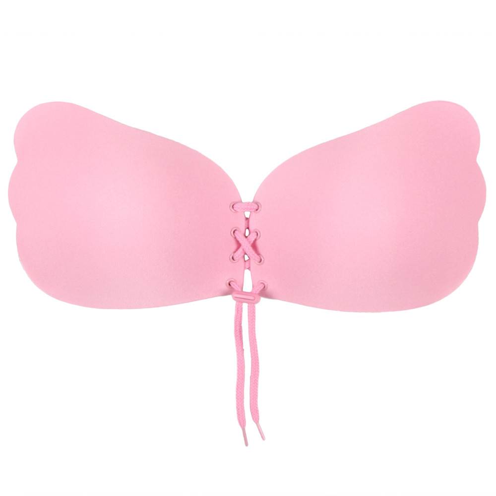 New Strapless Self Adhesive Silicone Invisible Blue Push-up Bra