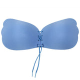 Strapless Self Adhesive Silicone Invisible Blue Push-up Bra