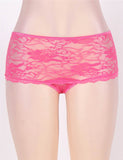 Open Crotch Floral Lace Panty