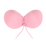 Black Strapless Self Adhesive Silicone Invisible Push-up Bra