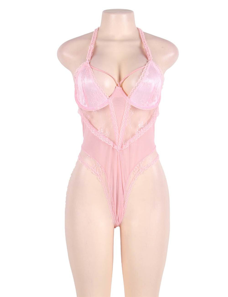 New Pink Seduction Sexy Teddy Lingerie