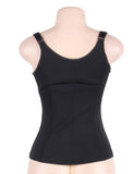 6 Pieces Steel Bones Black Neoprene Waist Training Corset