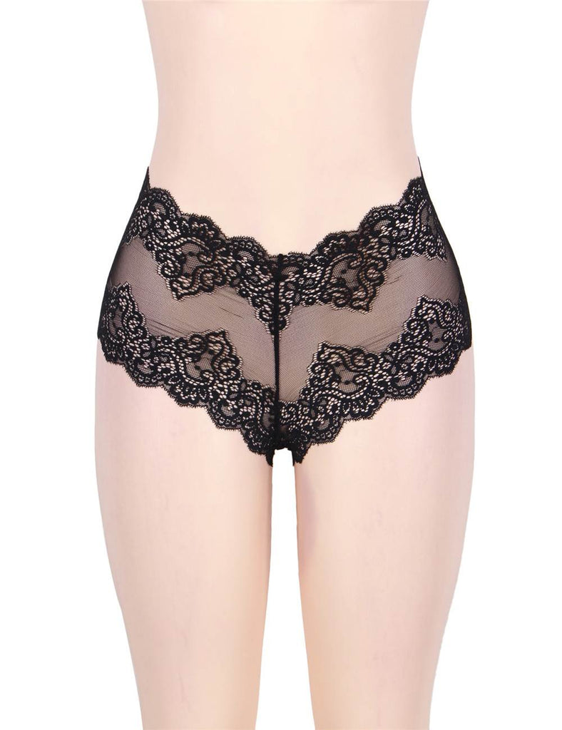Sexy High Waist Floral Lace Panty