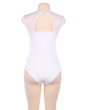 Plus Size Floral Embroidery Lace Sexy Teddy