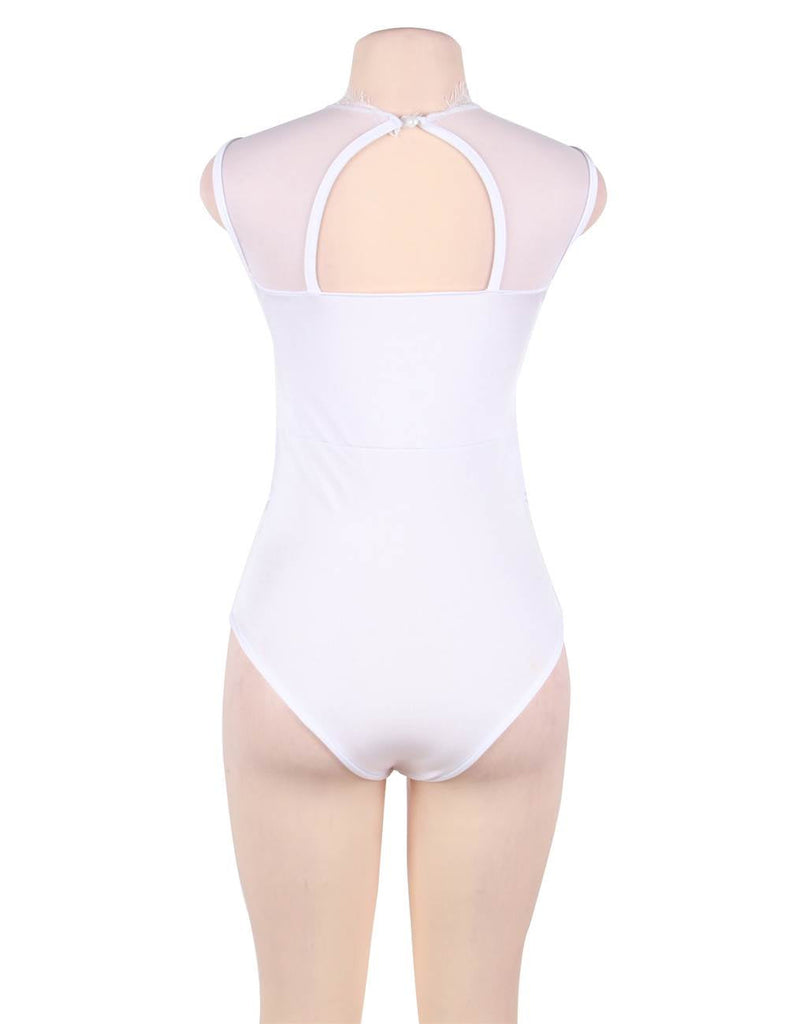 New Plus Size Floral Embroidery Lace Sexy Teddy