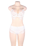 Black Lace Temptation 2pcs Bralette Lingerie Set