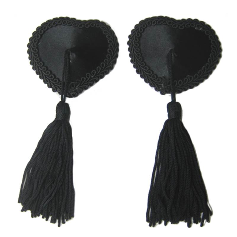 Wholesale Women Black Heart Nipple Covers