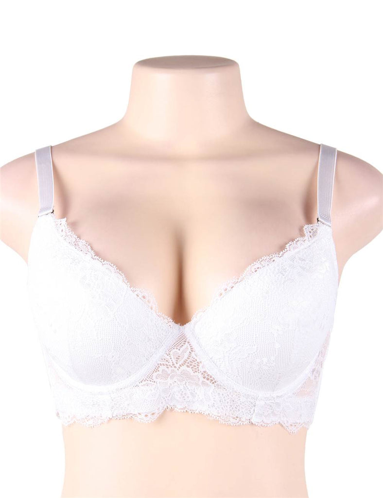 New White High Quality Lace Comfortable T-shirt Bra