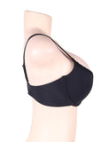 Black Smooth Seamless Push Up Comfortable T-shirt Bra