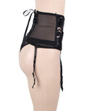 Floral Lace Jarretelles Set