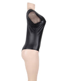 Lace Leather Stitching Teddy WITH FARAWLAYA