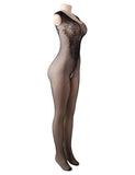 Flower Pattern Fishnet BodyStocking