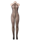 Plus Size Halter Top Fishnet Bodystocking