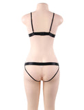 Plus Size Elegant Embroidery Fashion Bra Set