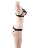 Plus Size Elegant Embroidery Fashion Bra Set