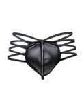 Mens Synthetic Leather Sexy Zipper Panties