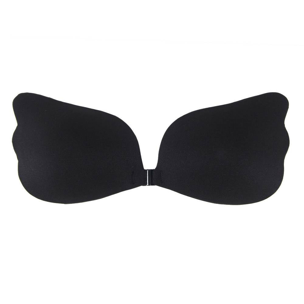 Sticky Strapless Seamless Nude & Black Push Up Breast Bra