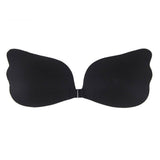 Sticky Strapless Seamless Nude & Black Push Up Breast Bra