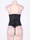 White Strapless Lace Corset Top