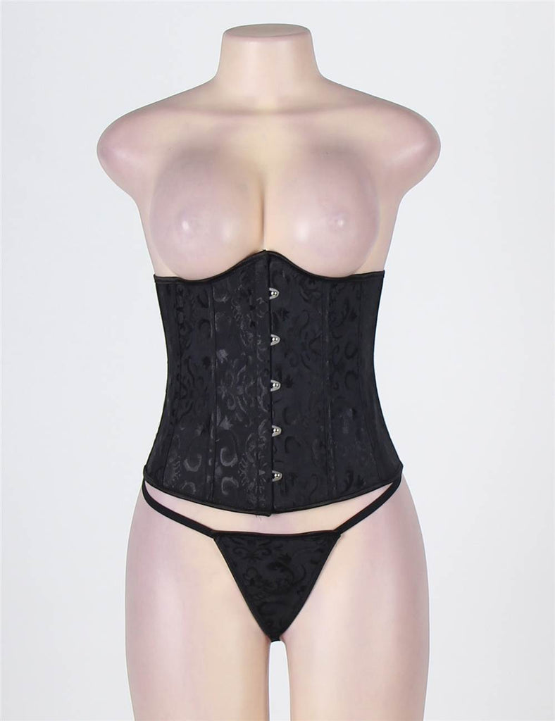 White Strapless Lace Corset Top