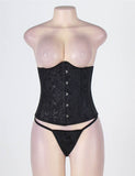 White Strapless Lace Corset Top