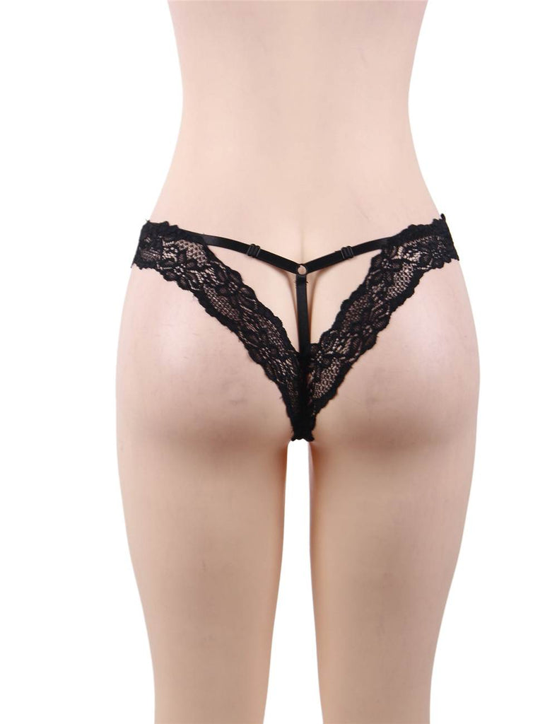 Pink Sexy Floral Lace Panty