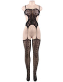 New Crotchless Fishnet Black Bodystocking