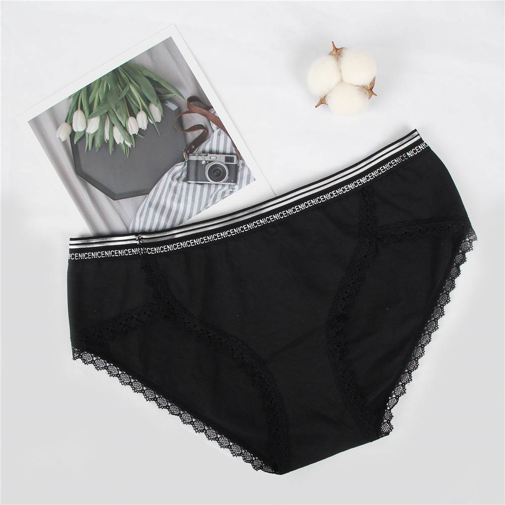 Comfort Ultra-Soft Lace Edge Ladies Cotton Underwear