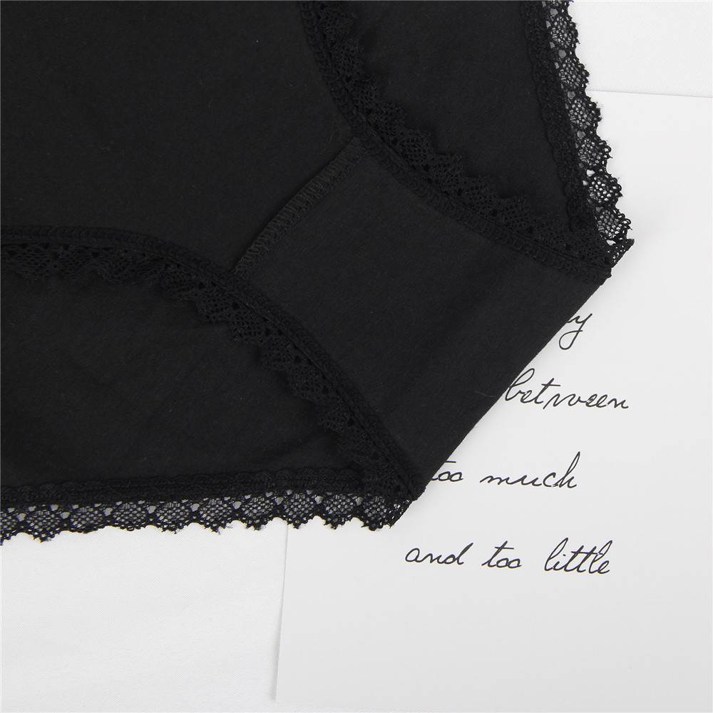 New Comfort Ultra-Soft Lace Edge Ladies Cotton Underwear