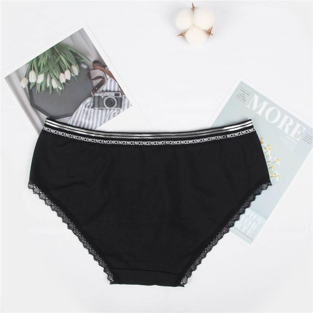 New Comfort Ultra-Soft Lace Edge Ladies Cotton Underwear
