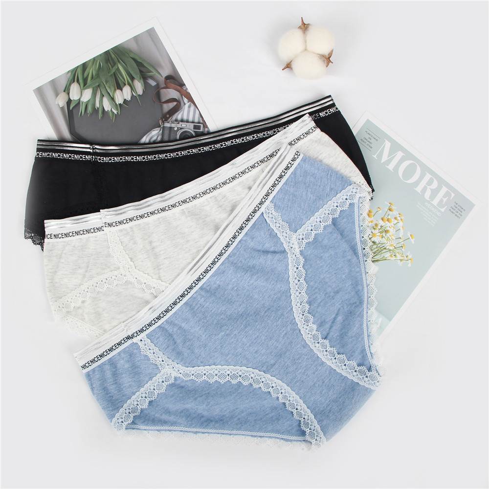 Comfort Ultra-Soft Lace Edge Ladies Cotton Underwear