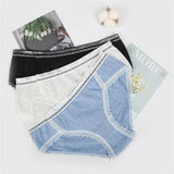 New Comfort Ultra-Soft Lace Edge Ladies Cotton Underwear