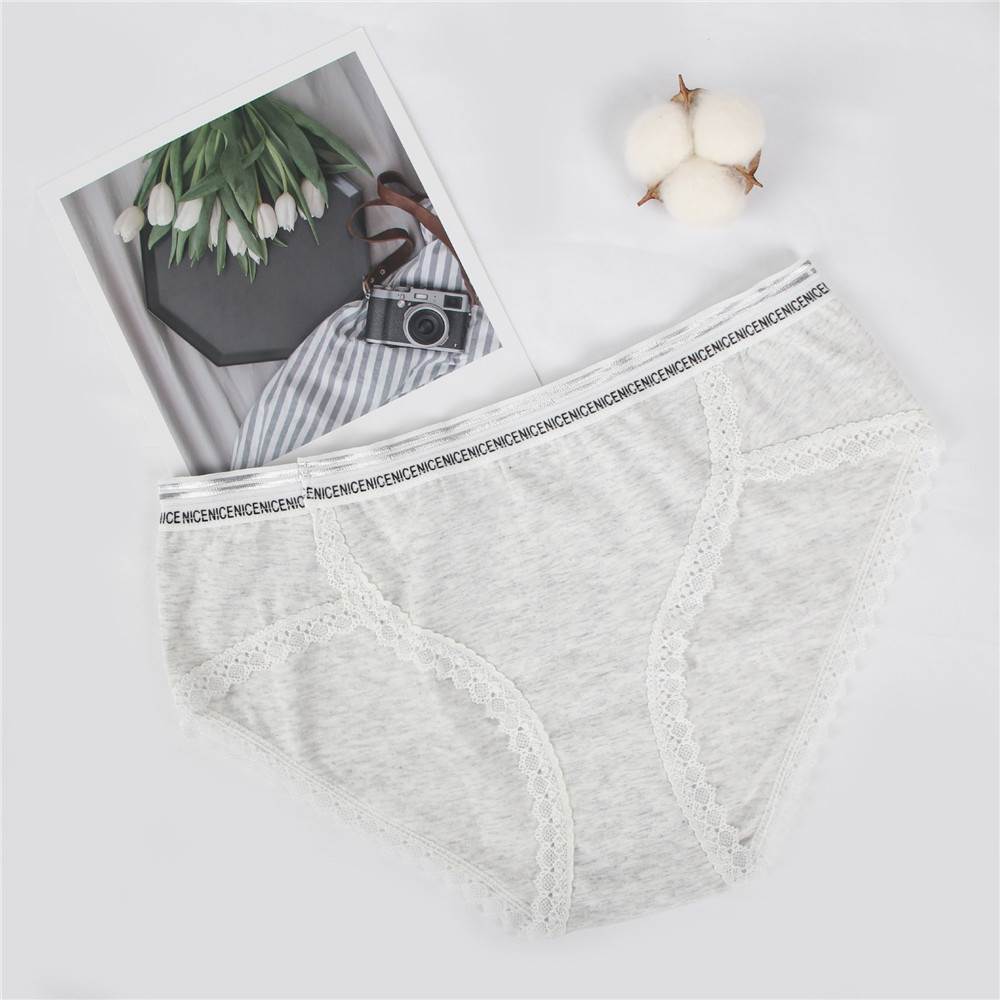 New Comfort Ultra-Soft Lace Edge Ladies Cotton Underwear