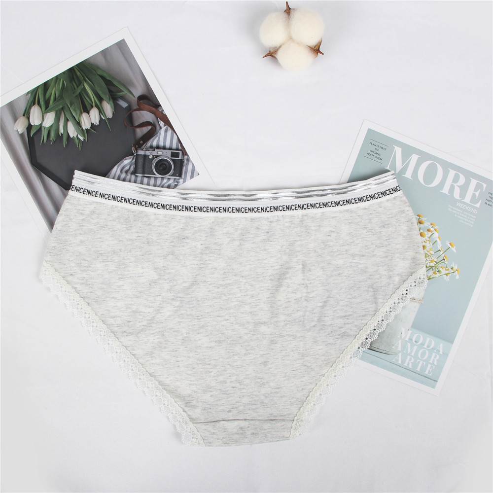 New Comfort Ultra-Soft Lace Edge Ladies Cotton Underwear