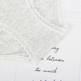 New Comfort Ultra-Soft Lace Edge Ladies Cotton Underwear