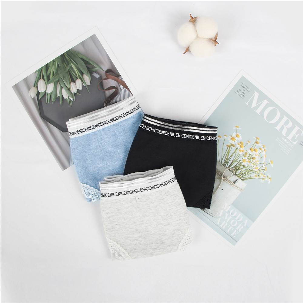 New Comfort Ultra-Soft Lace Edge Ladies Cotton Underwear