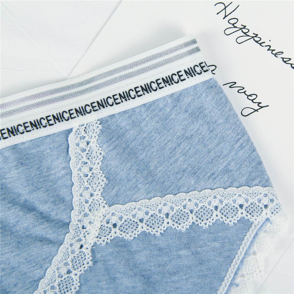 New Comfort Ultra-Soft Lace Edge Ladies Cotton Underwear