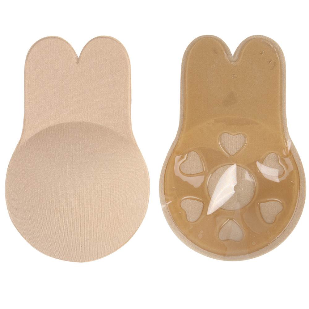 Strapless Women Rabbit Ear Breast Lift Up Invisible Self Adhesive Nipple Covers