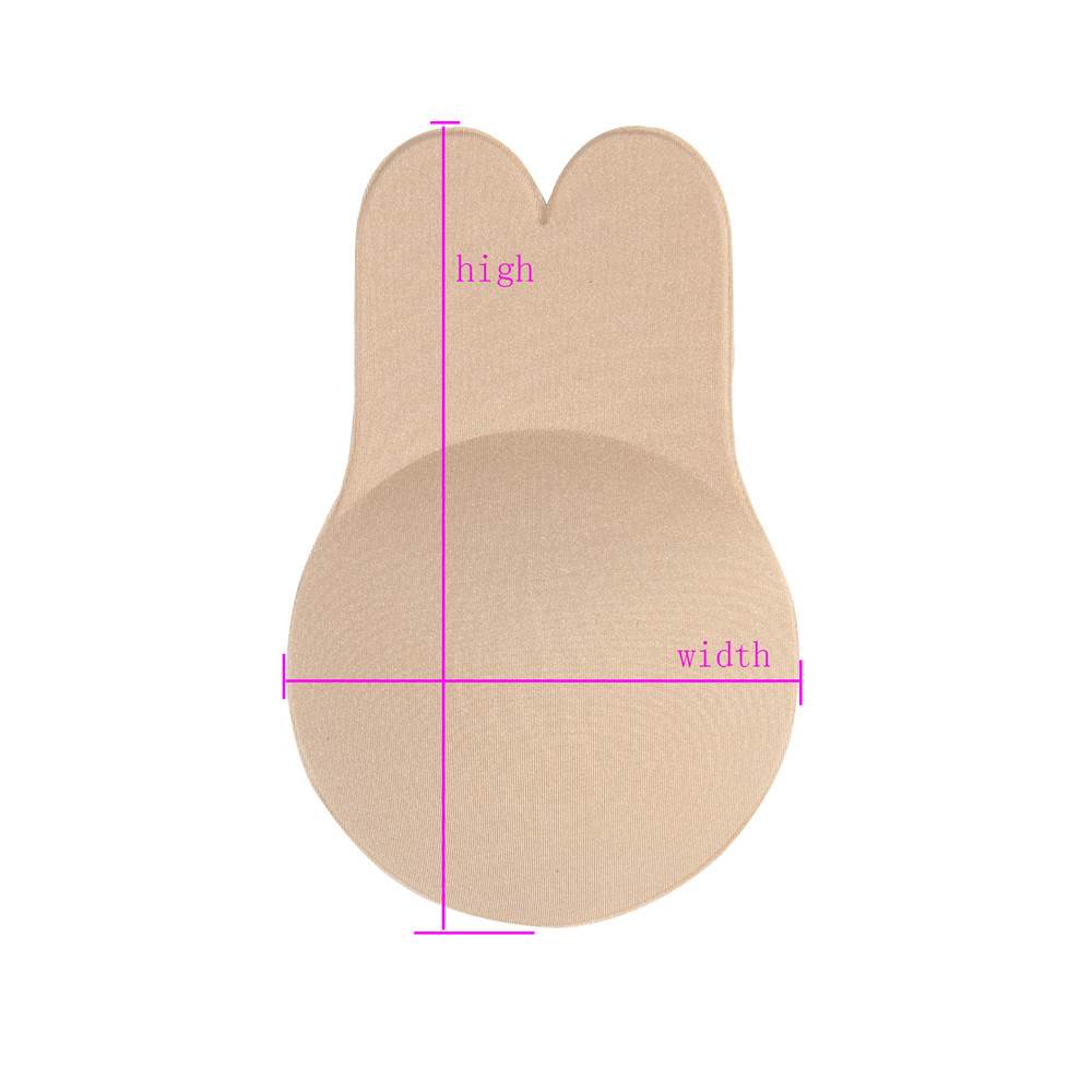 Strapless Women Rabbit Ear Breast Lift Up Invisible Self Adhesive Nipple Covers